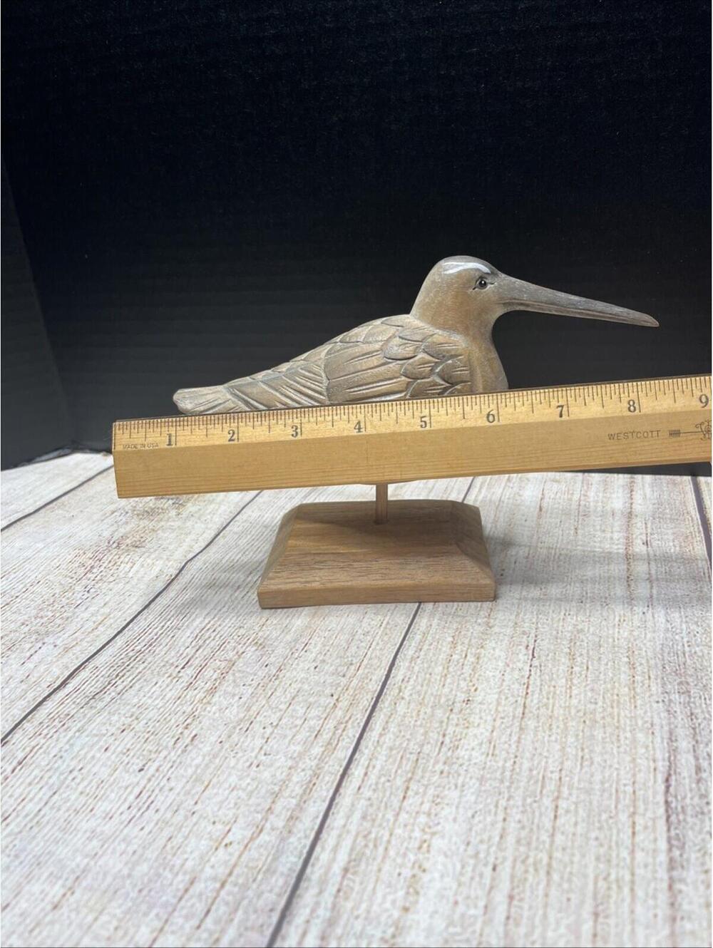 Vintage Hand Carved Shore Birds Set Of 3 Sand Pipers - Picture 8 of 15